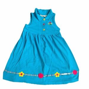 Vintage basic editions size 6 blue floral dress flowers